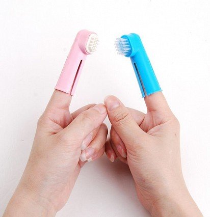 Finger toothbrush for dogs