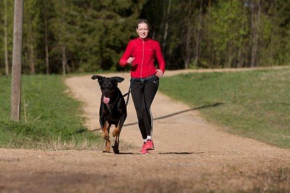 Boseron on a jog with his mistress